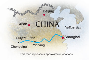 map with approximate route