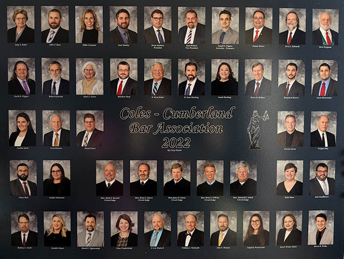 composit of portaits of members of the Coles-Cumberland Bar in 2022