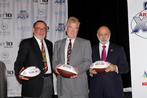 William Niro, founder Jim Foster and Commissioner Jerry B. Kurz received the 25th Anniversary Service Award at the Silver Anniversary Gala on August 9th for their longtime involvement in the game. (Photo by Philip Podskalan)