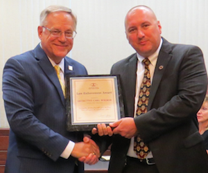 Third Vice President Dennis Orsey and Detective Carl Walker