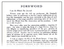 Image of Forward, I am the Illinois Bar Journal