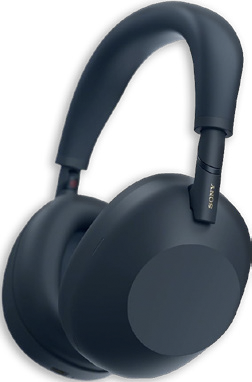 Black Sony over ear headphones