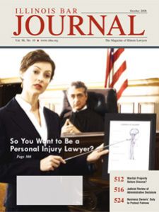 October 2008 Illinois Bar Journal Cover Image