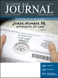 June 2010 Illinois Bar Journal Cover Image