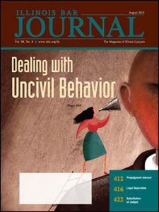 August 2010 Illinois Bar Journal Issue Cover