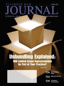 October 2010 Illinois Bar Journal Cover Image