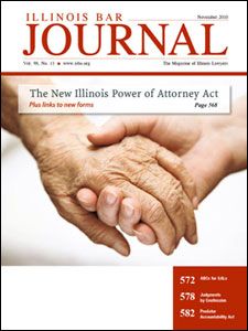 November 2010 Illinois Bar Journal Cover Image