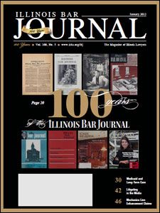 January 2012 Illinois Bar Journal Issue Cover