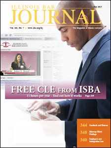 July 2013 Illinois Bar Journal Cover Image
