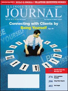 August 2014 Illinois Bar Journal Cover Image