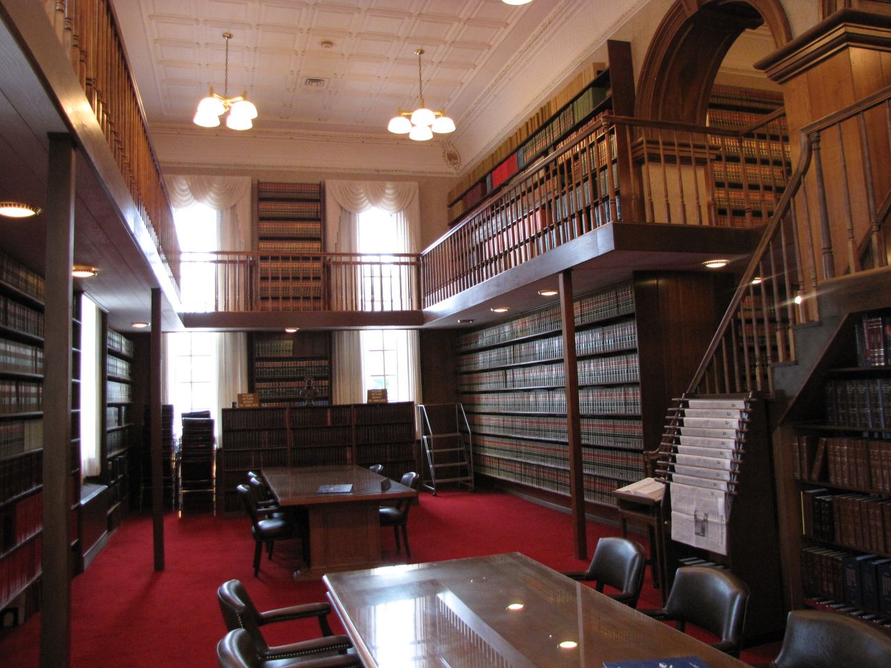 The main hall of the library