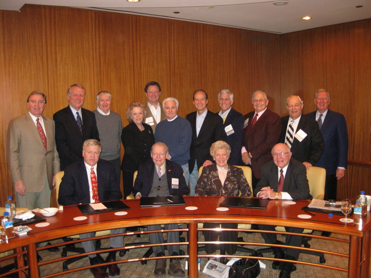 ISBA past presidents at a breakfast before the Assembly