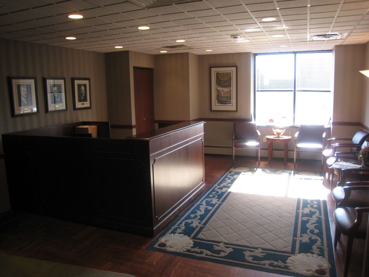The lobby of Brown, Hay & Stephens
