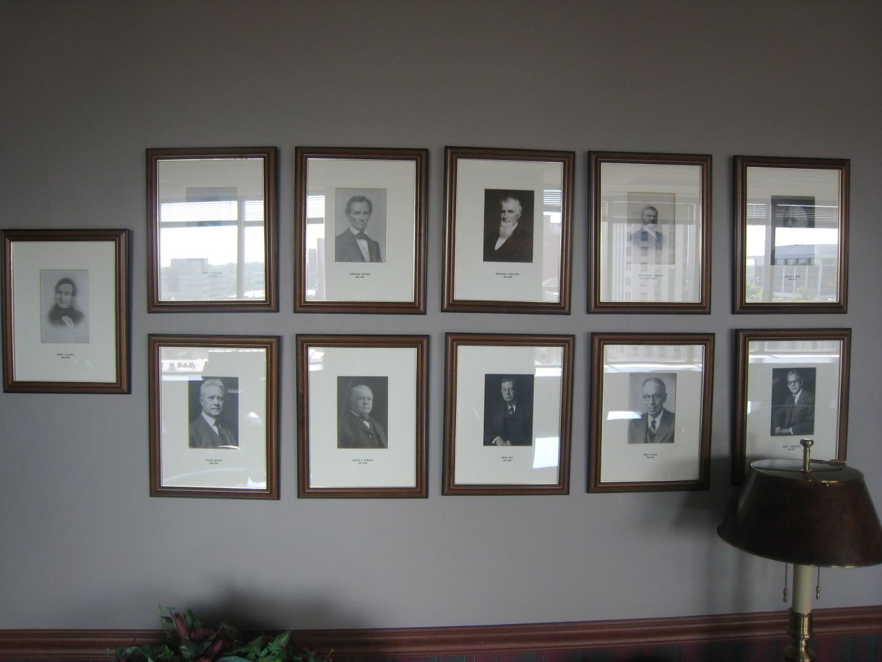 Left side of photo collage (Lincoln is top row, 2nd from left)