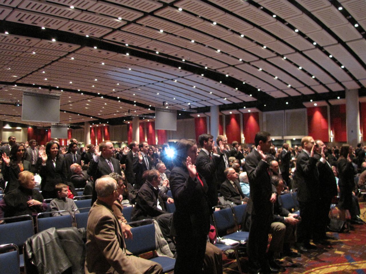 Over 1,800 new lawyers were sworn-in on Thursday at McCormick Place.