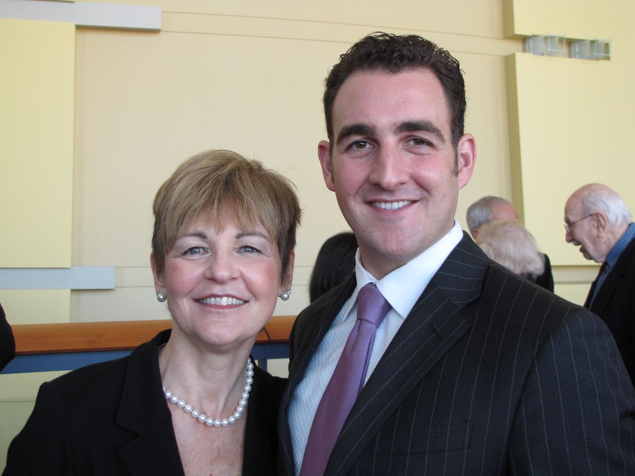 Former ISBA President Cheryl Niro with her son, Christopher, who was admitted to the bar on Thursday.