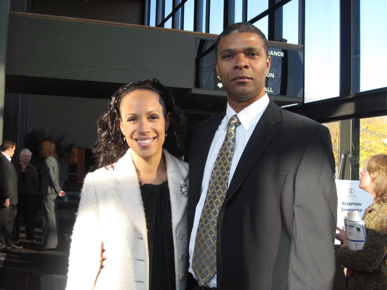 New admittee Gordon Wright of Rockford with his wife