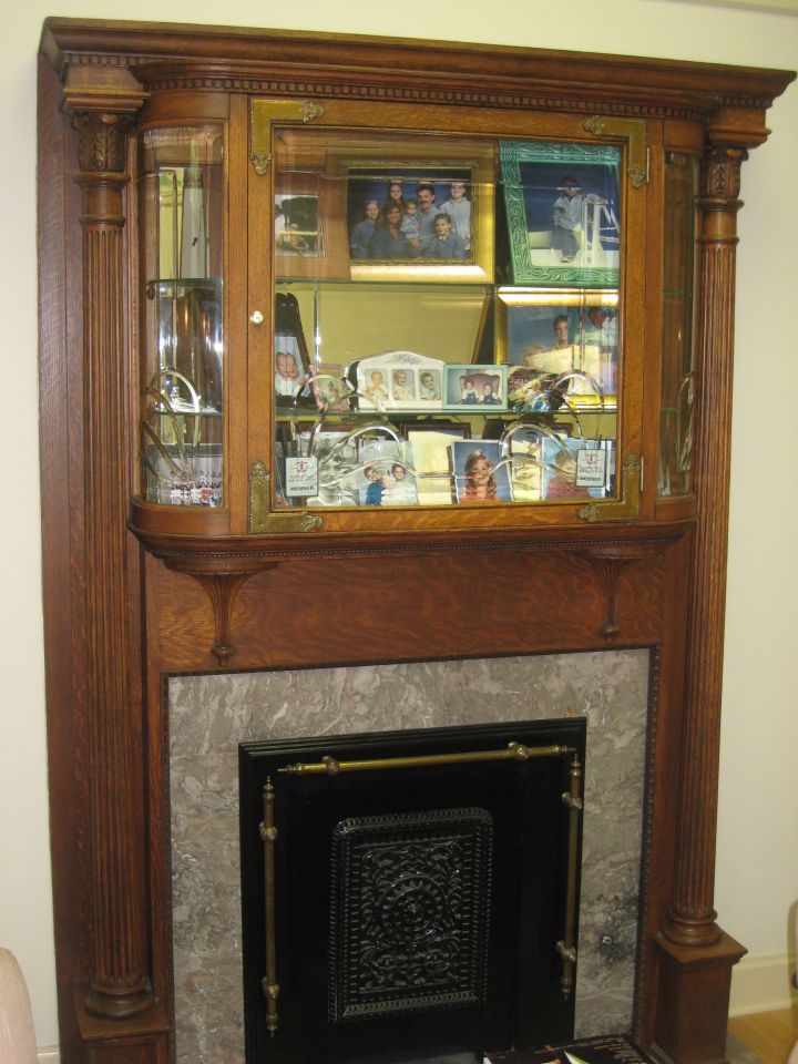 Fireplace in William Reid's office