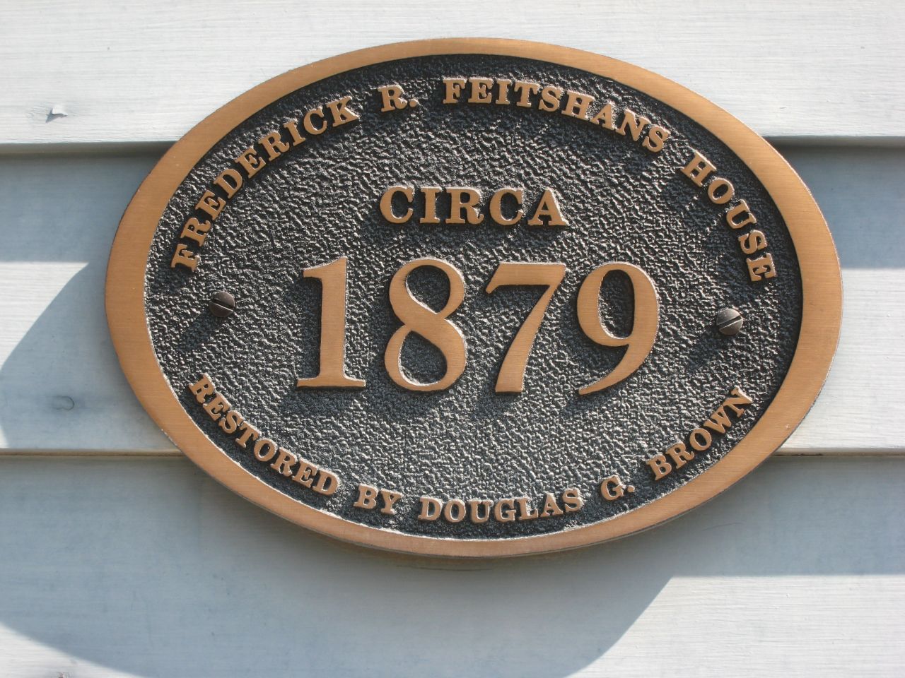 Historical marker for the 1879 Victorian