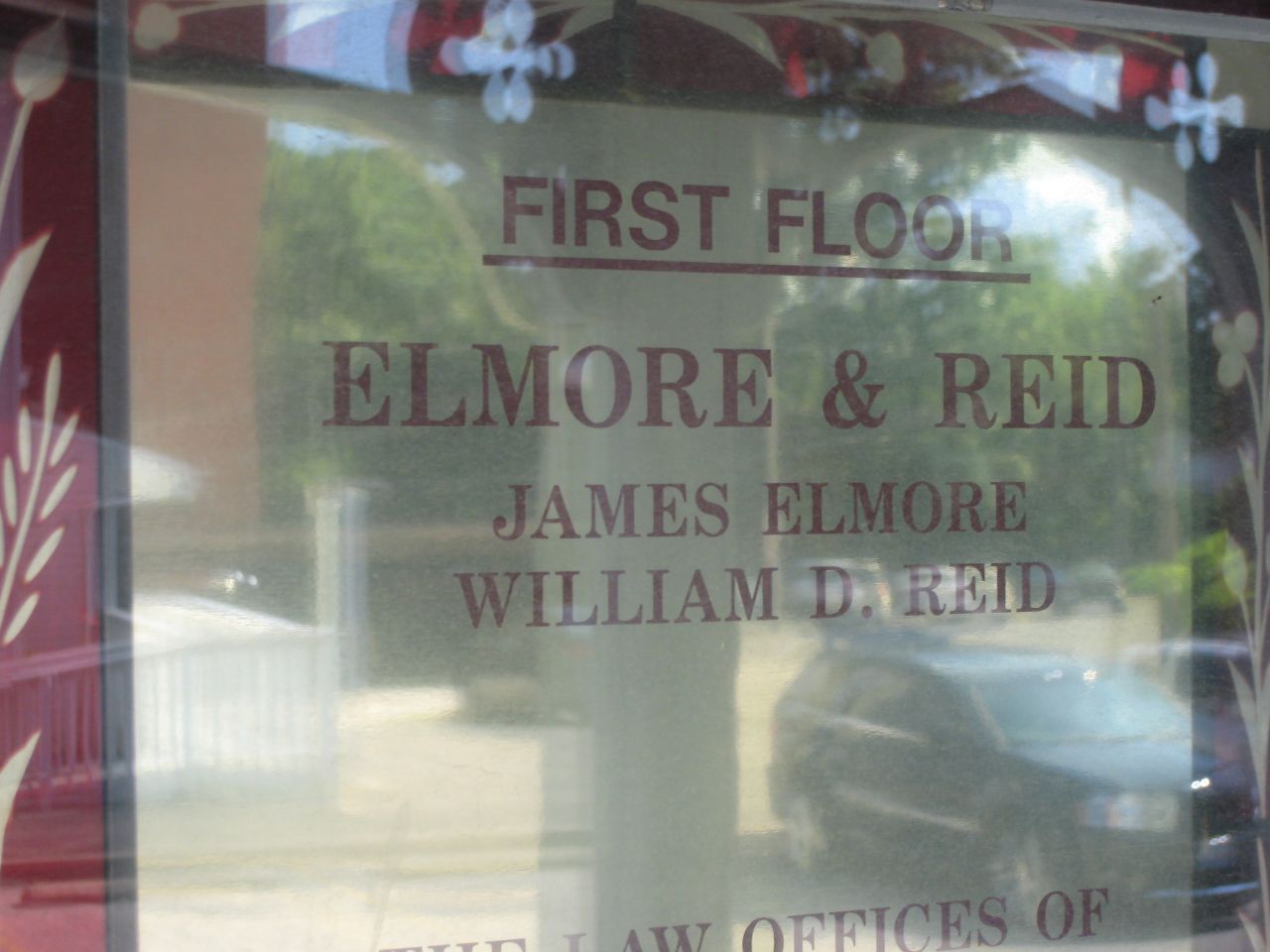 Nameplate for Elmore & Reid
