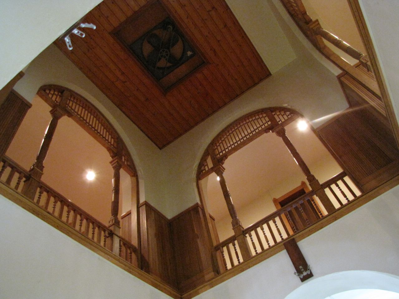 Looking up at the 2nd floor
