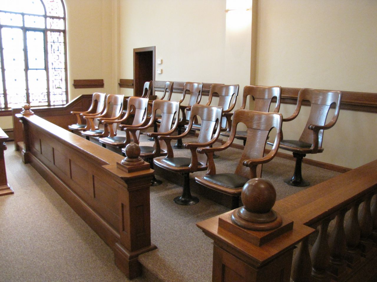 Historic Courtroom jury box