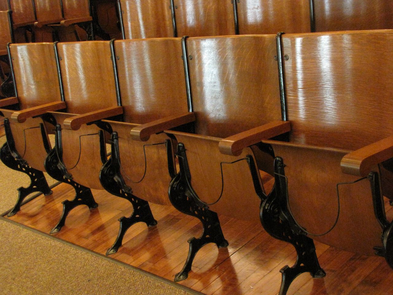 Row of original seats