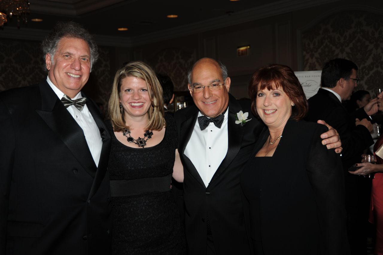 ISBA 1st Vice President Mark Hassakis (third from left) enjoys the Gala with a group of friends
