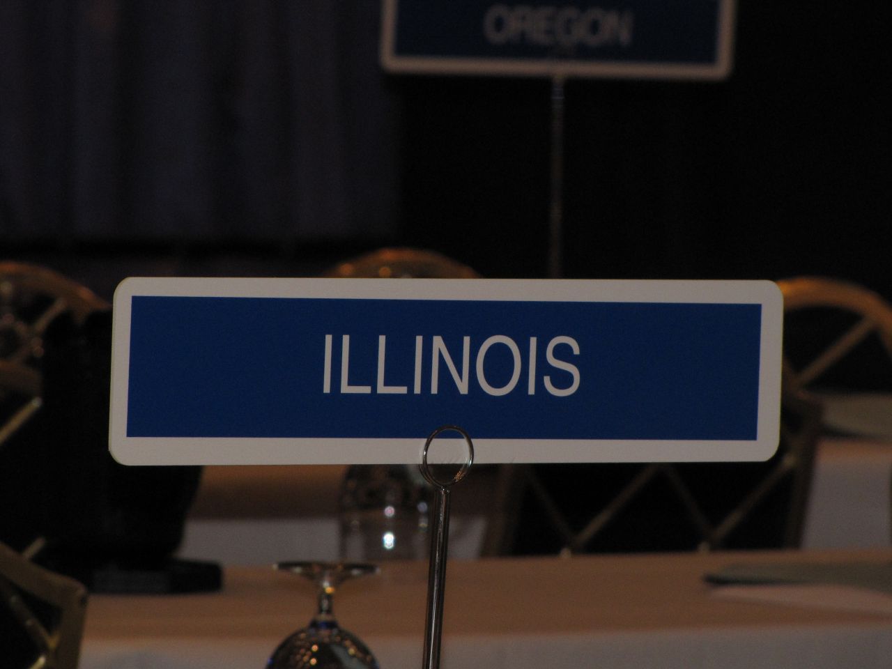 The Illinois delegation had a prominent spot front and center 