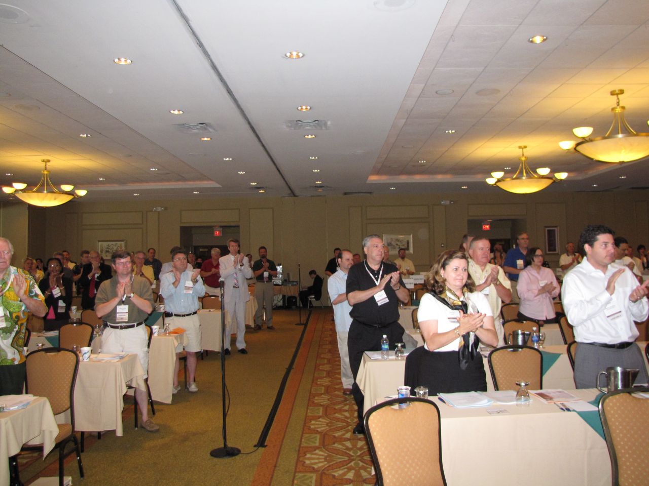 A standing ovation for outgoing ISBA President Jack Carey