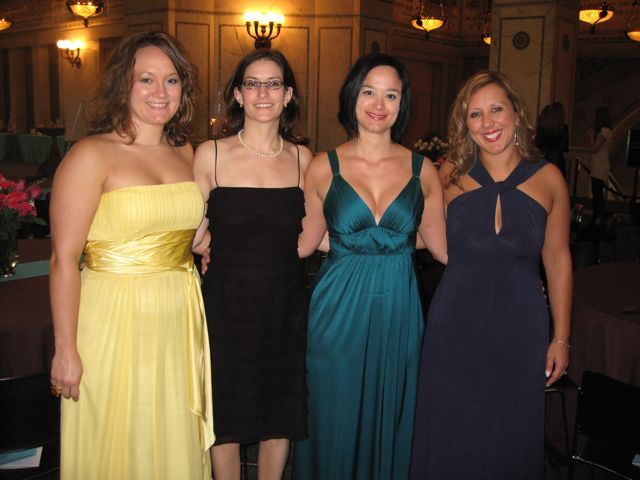 Summer Soiree chairs Heather Fritsch, Debra Liss, Adela Lucchesi, YLD chair Gina Arquilla 