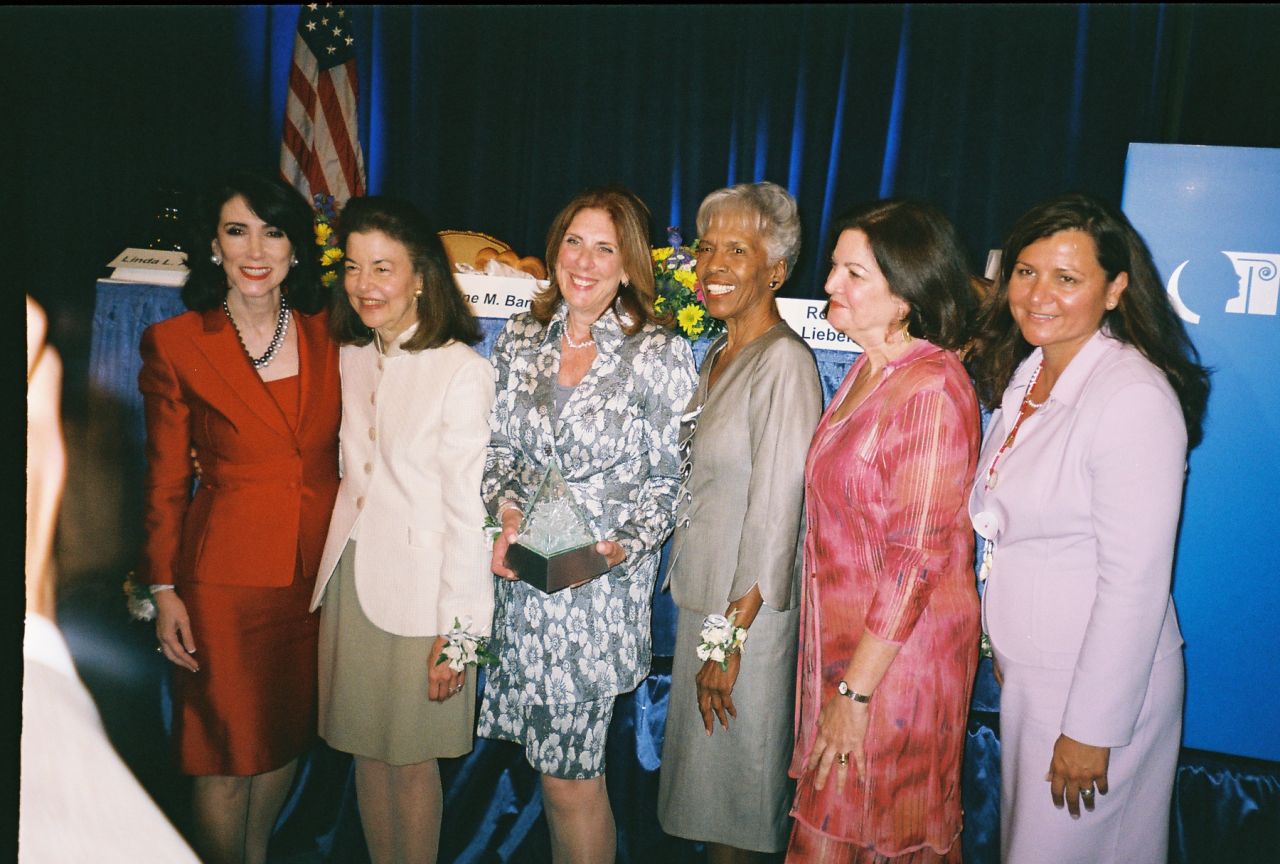 Judge Hubbard joins the other four Brent awardees, as well as the Chair of the ABA's Commission on Women in the Profession (from left): Linda Addison, Helaine Barnett, Chair Roberta Liebenberg, Hon. Arnette Hubbard, Hon. Vanessa Ruiz, Lorreta Tuell.