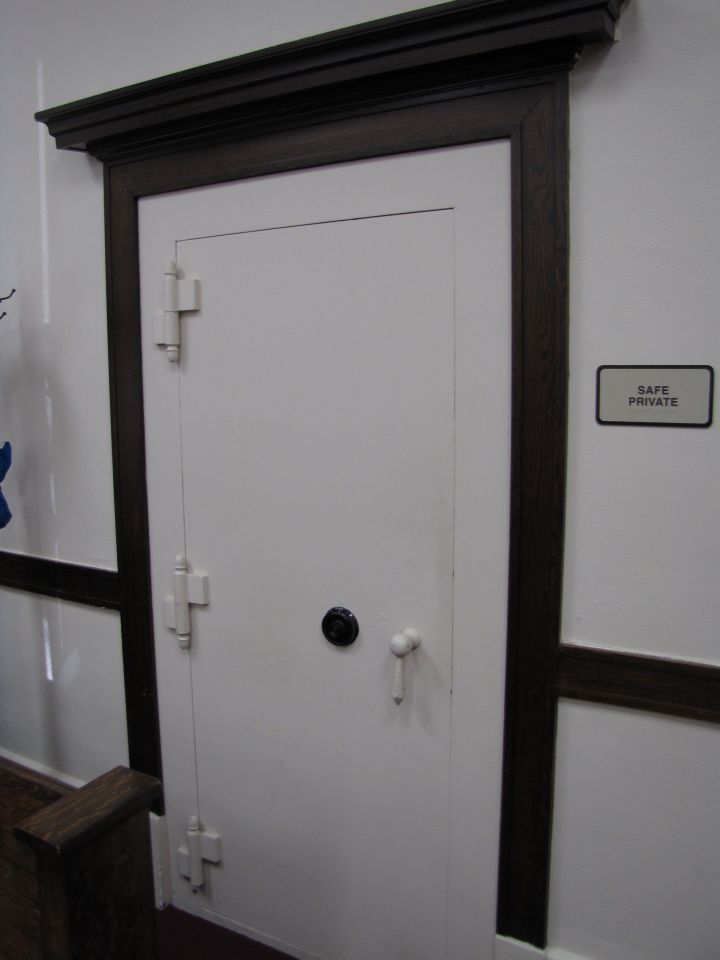 Second floor wall safe