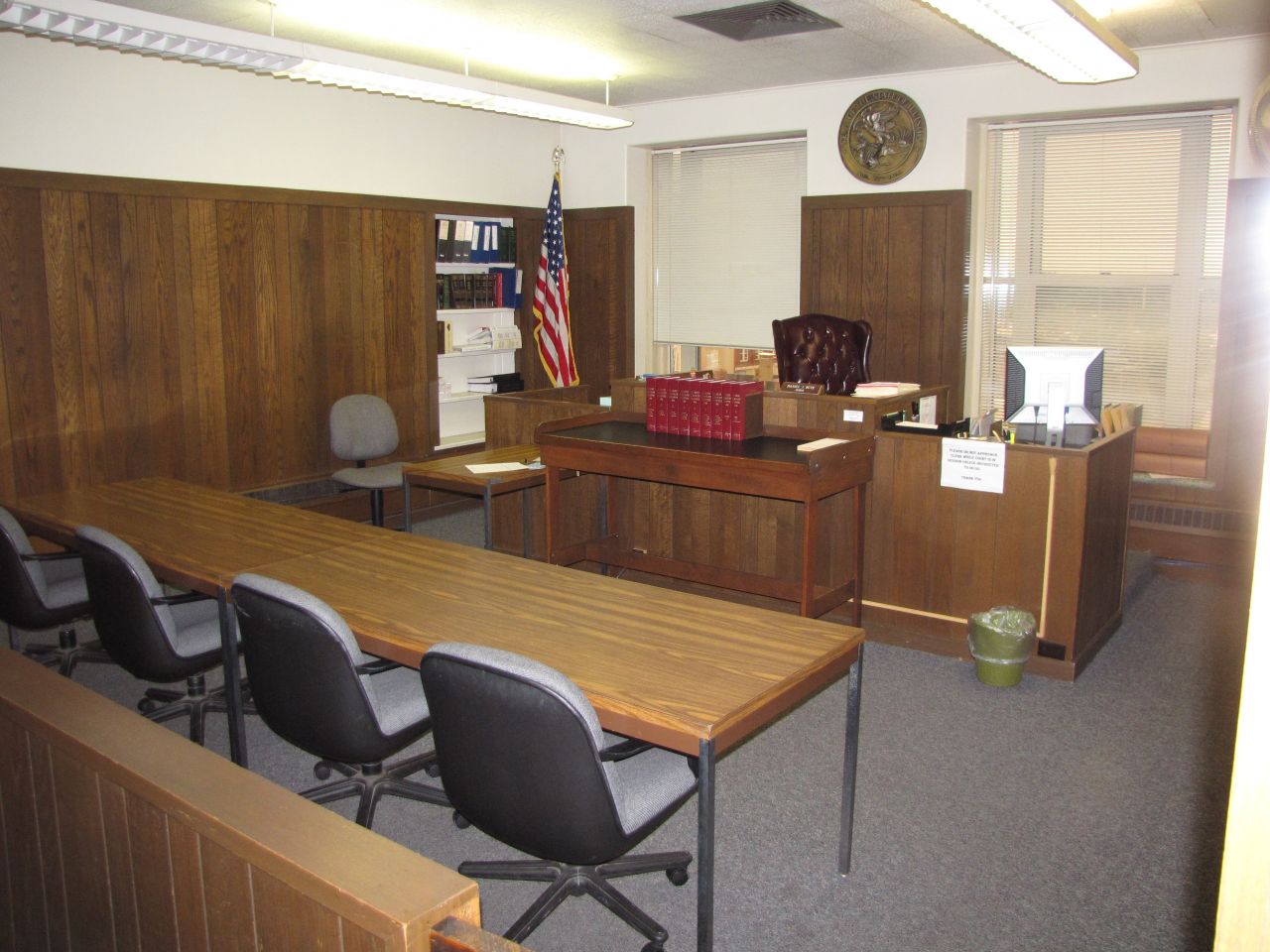 Smaller courtroom