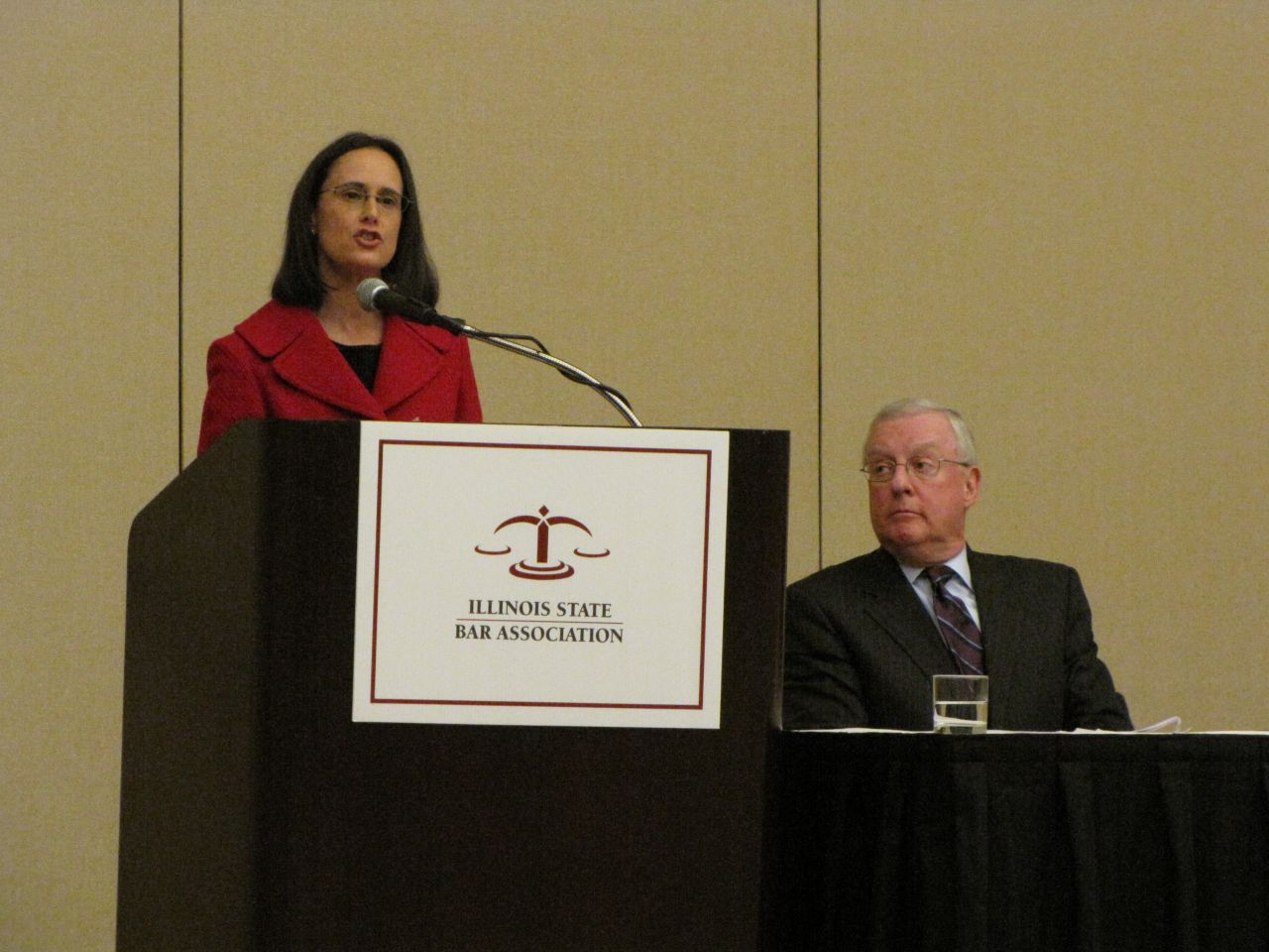 Illinois Attorney General Lisa Madigan delivers the keynote speech.