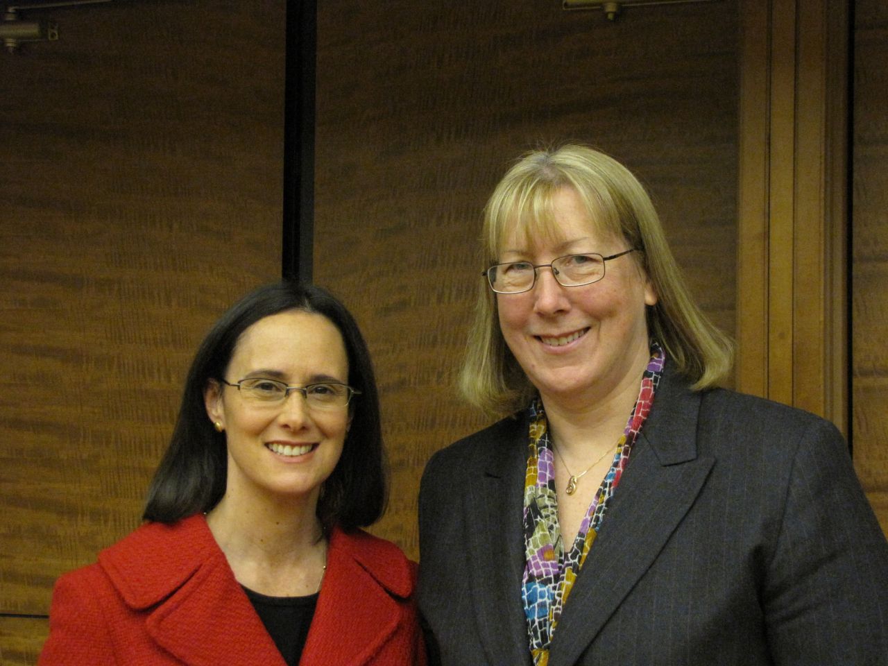 Attorney General Madigan with SIU Law School Professor Alice Noble-Allgire