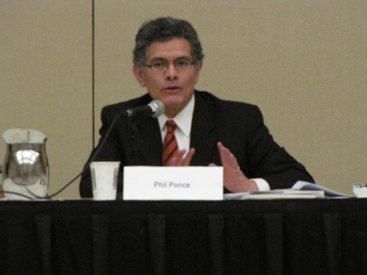 Moderator Phil Ponce