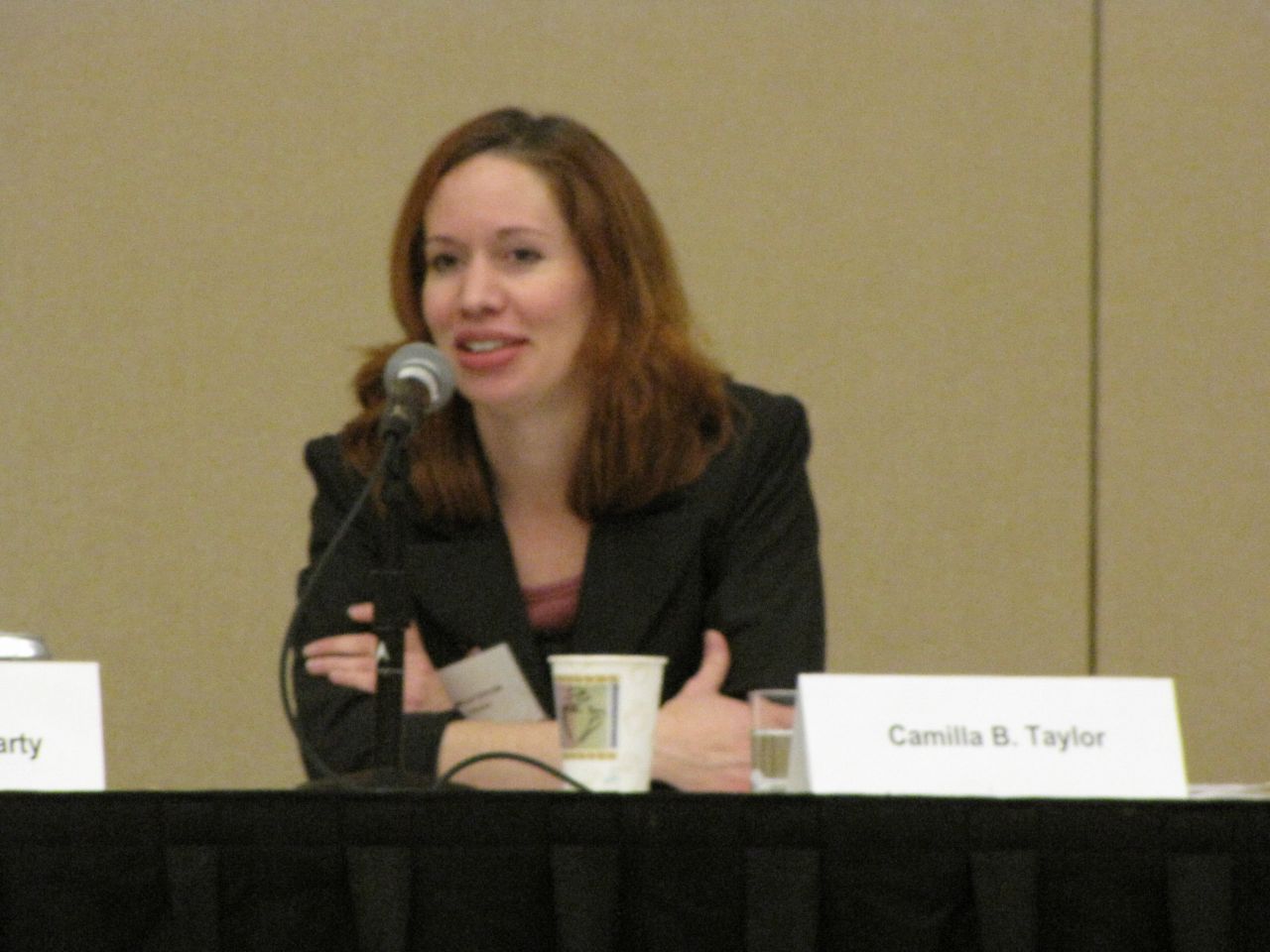 Panelist Camilla Taylor of Lambda Legal