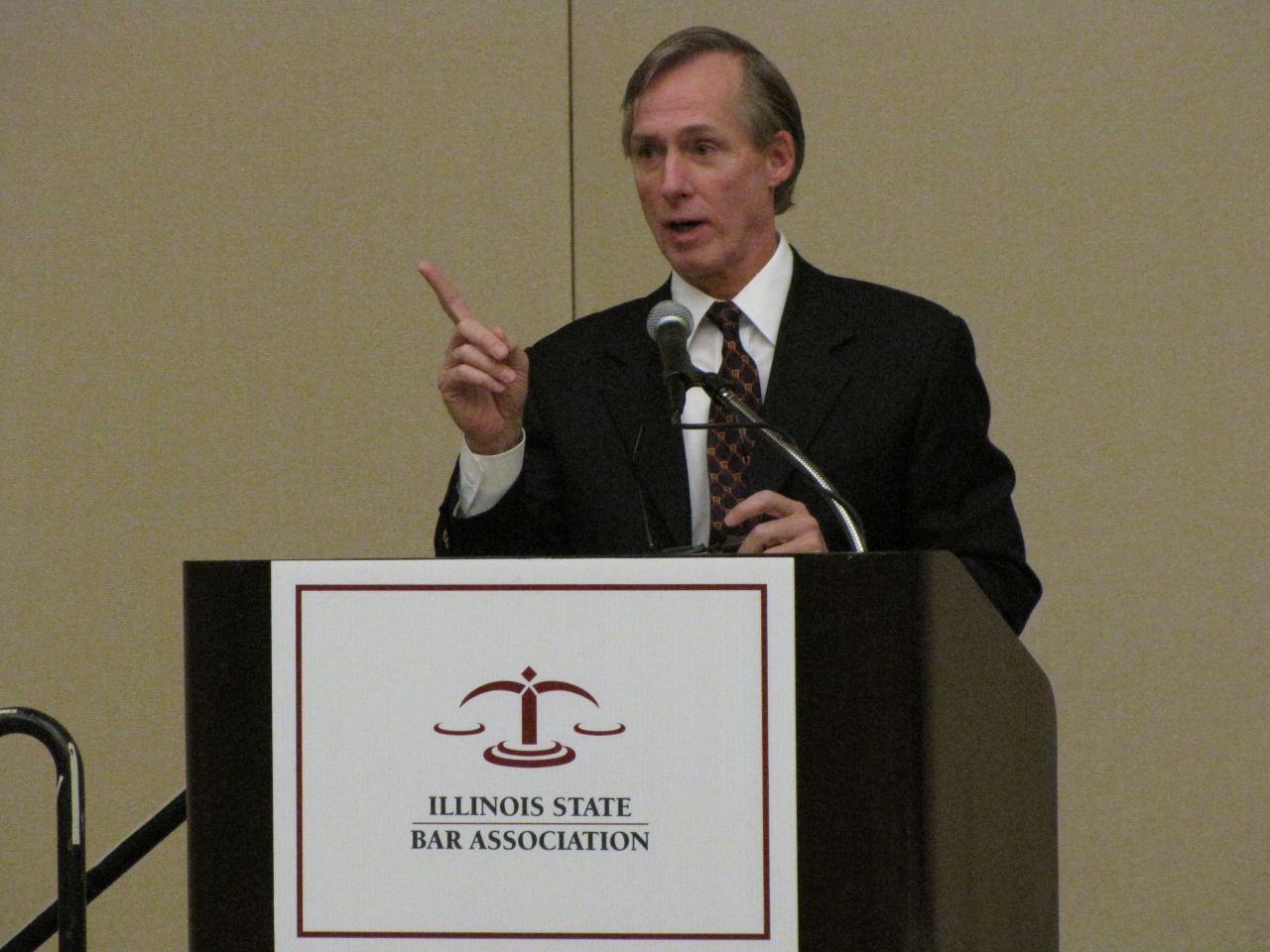 Panelist Terry Hegarty, an advocate for the abolition of the death penalty