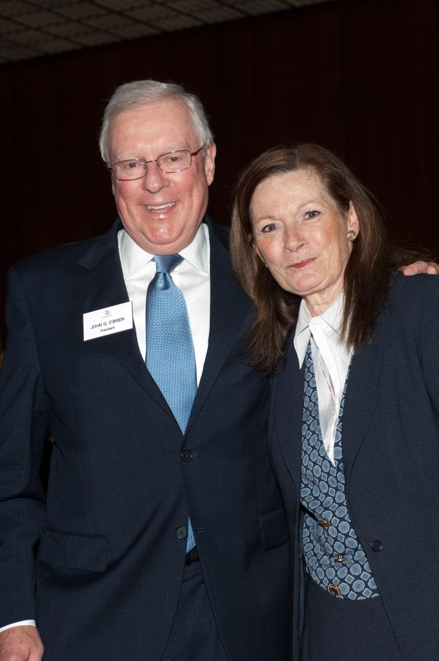 New initiates John O'Brien and Julie Ann Sebastian