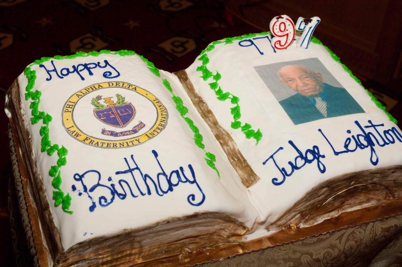 Judge Leighton's 97th Birthday Cake.  