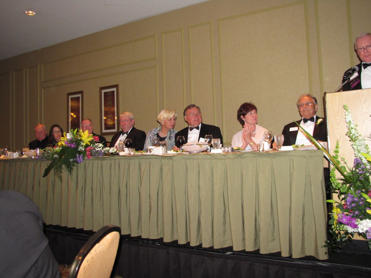Head table (left)