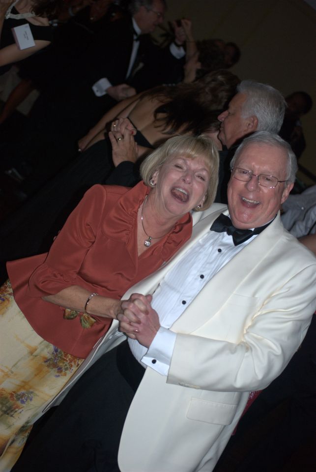 President John O'Brien and his wife Karen on the dance floor