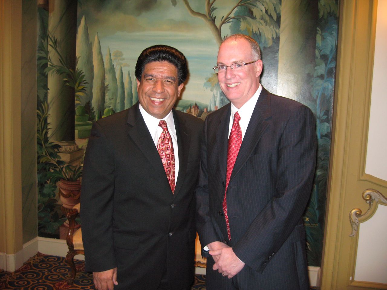 Cook County Circuit Judge Jesse Reyes and ISBA 3rd Vice President John Thies