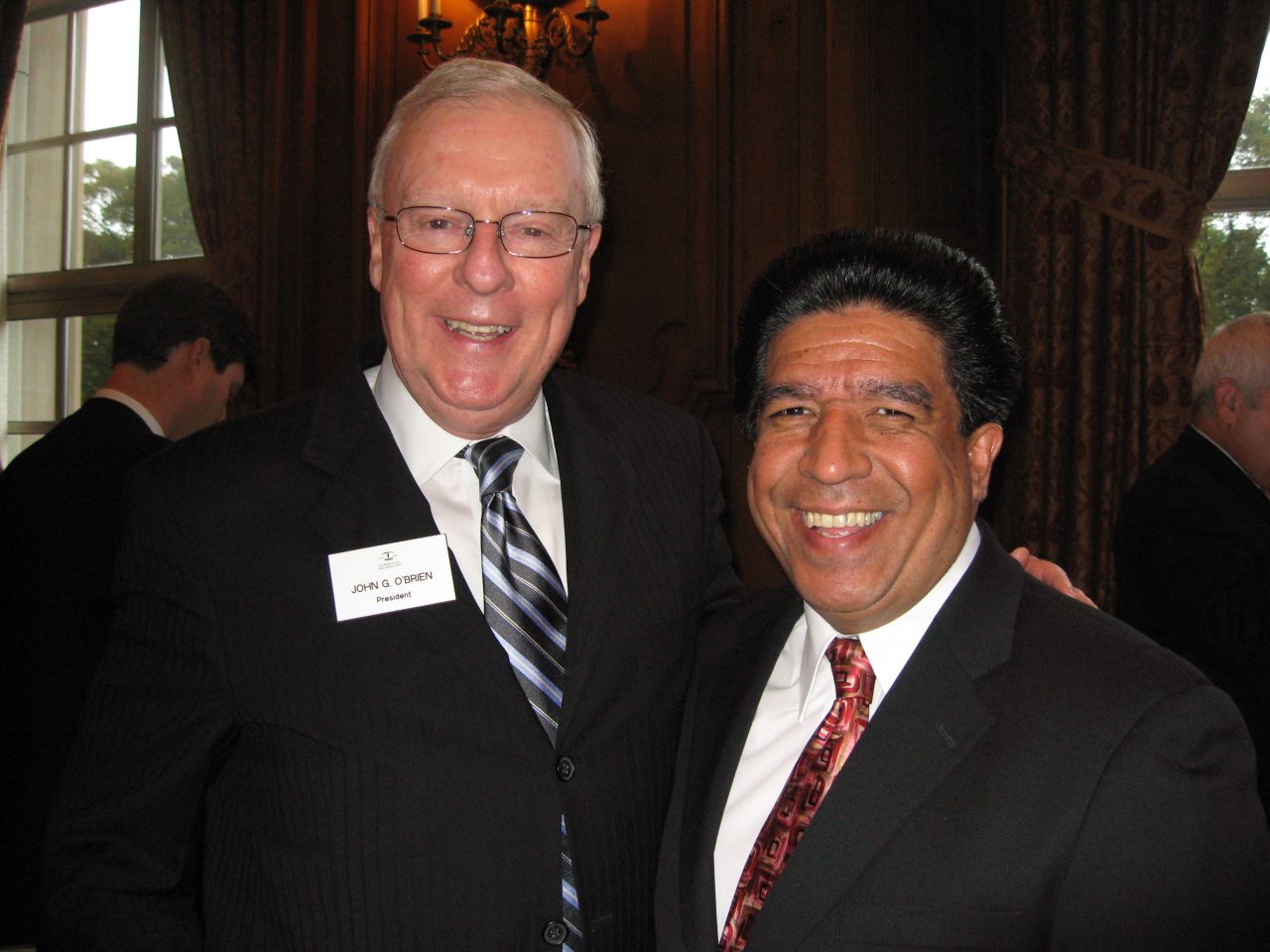 ISBA President John O'Brien and Cook County Circuit Judge Jesse Reyes