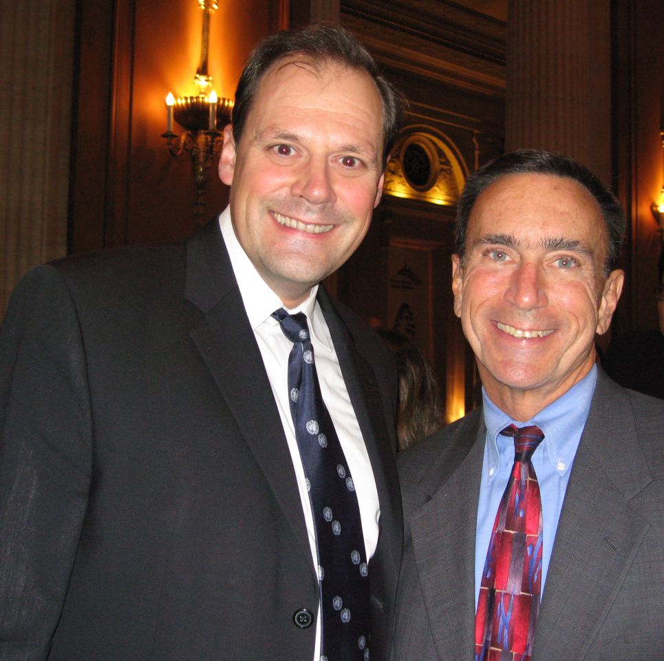 ISBA Board of Governors member Mark Wojcik and Judge Tom Chiola, the first openly gay person to be elected to any office in the state of Illinois.