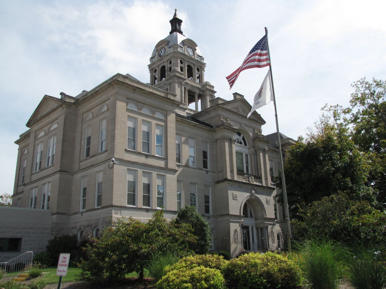 The Woodford County Courthouse was built in Eureka in 1897 for $90,000.