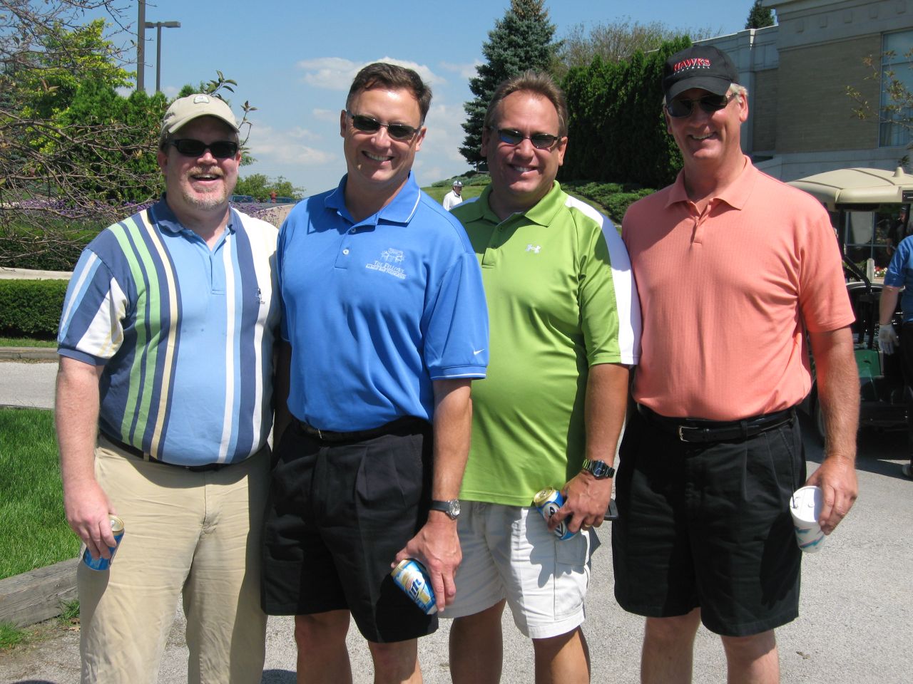 ISBA 2nd Vice President John Locallo (second from left) with the other members of his golf foursome.