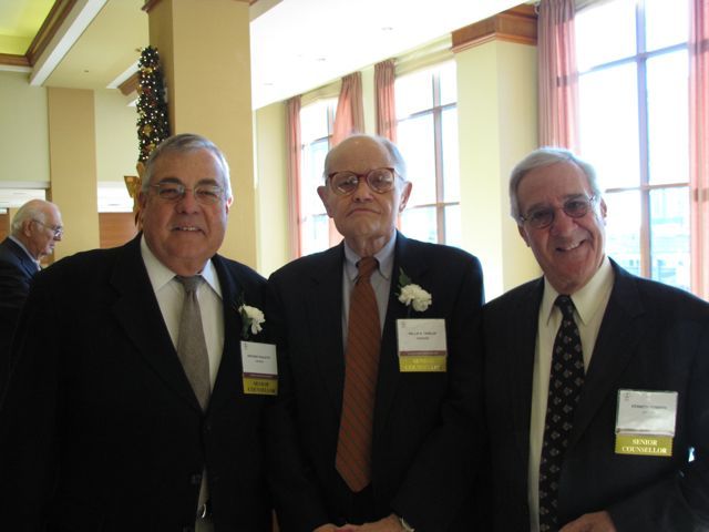 Distinguished Counsellors Kenneth Denberg, Willis Tribler and Anthony Pauletto