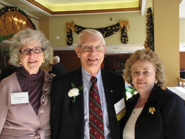 ISBA Past President Irene Bahr (left) with Distinguished Counsellor Arthur W. Fedder and his wife Elizabeth